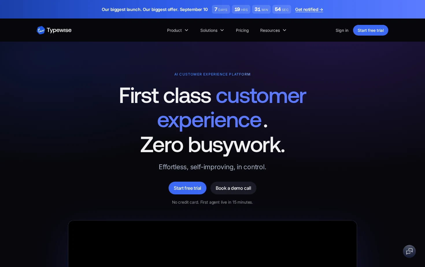 Typewise 页面快照